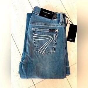 7 For All Mankind Tailorless Dojo Jeans Women's Trousers NWT 7FAMK NWT Size 25